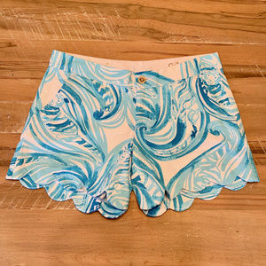 NWOT Lilly Pulitzer Buttercup Shorts Sea Ruffles 0